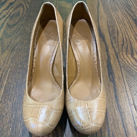 Tan TORY BURCH leather heel - Picture 1 of 4